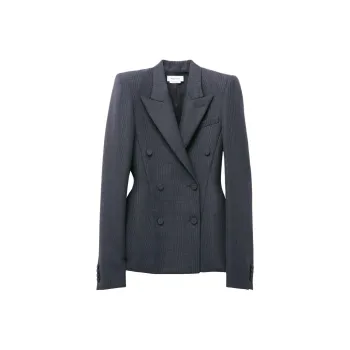 Alexander McQueen FW24 Business Suit Coat Women's Dark Gray
