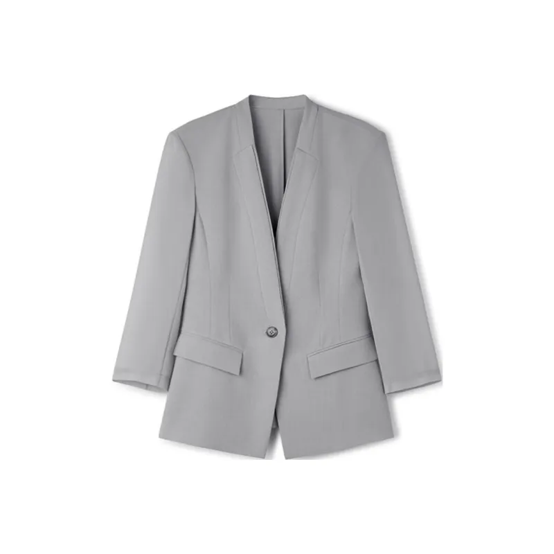 TKY SHOP Business Suit Women's Linen Gray-0