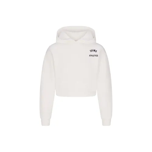 SKIMS SS25 COTTON FLEECE SHRUNKEN HOODIE Sweatshirt Women's MARBLE GRAPHIC/Marble Pattern