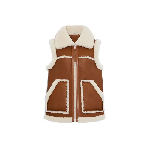 COACH Vests Women's Brown