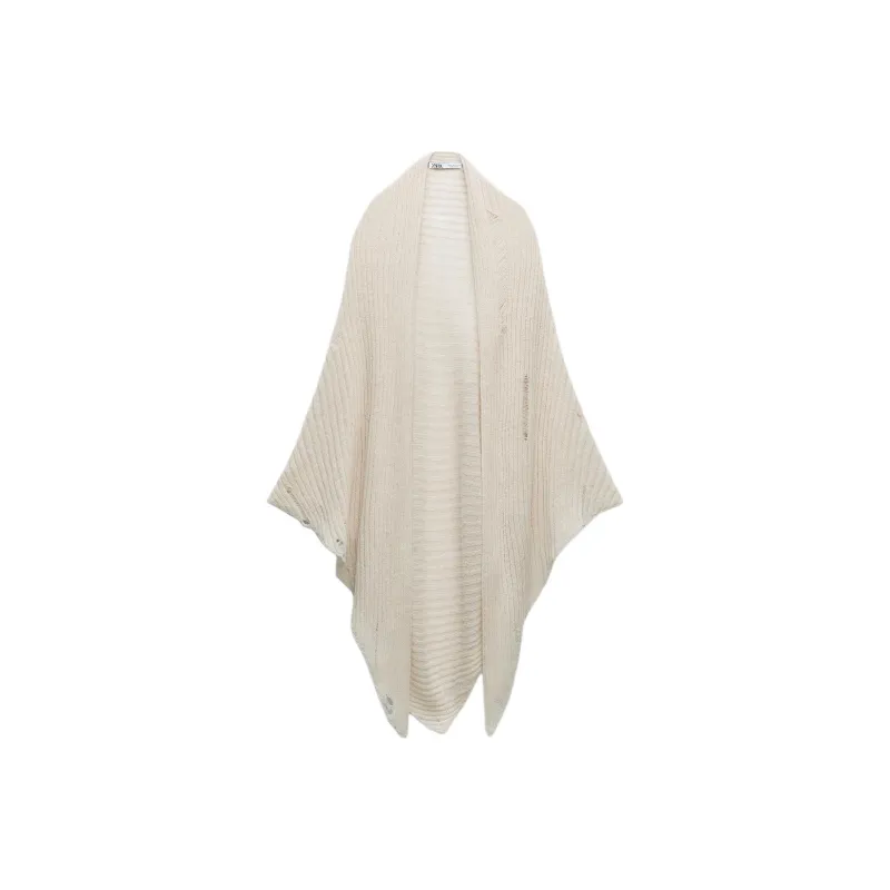 ZARA Cloaks Women's White-0