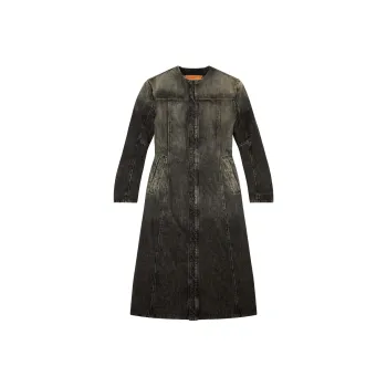 DIESEL De-Sy-S Collarless Denim Coat