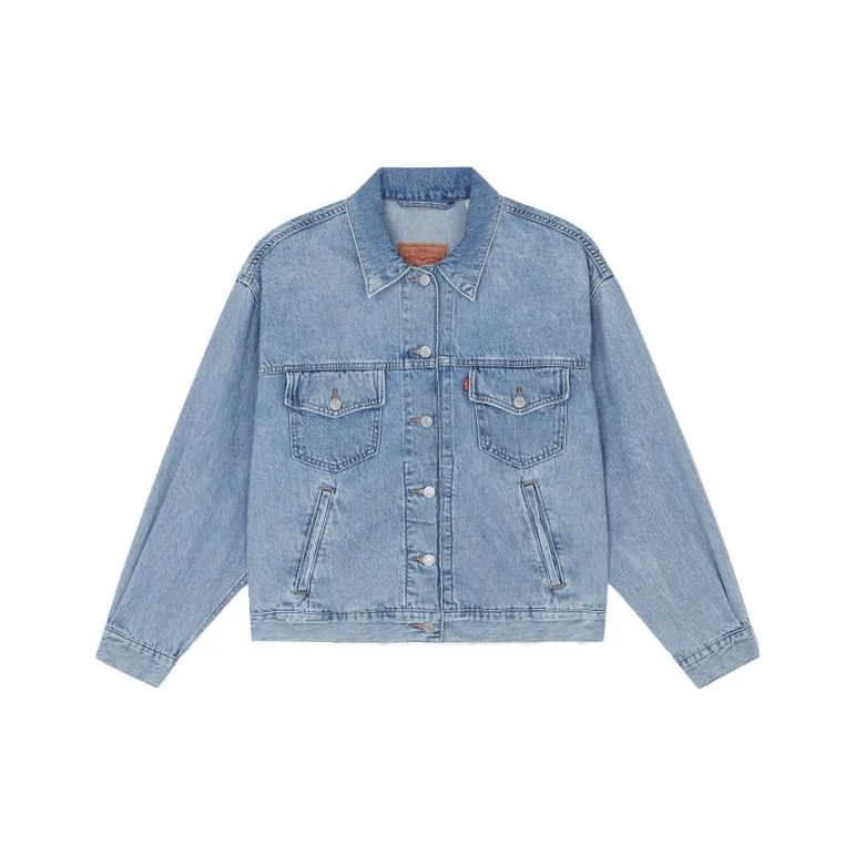 Levis SS22 Loose Fit Denim Jacket Women's Blue-0