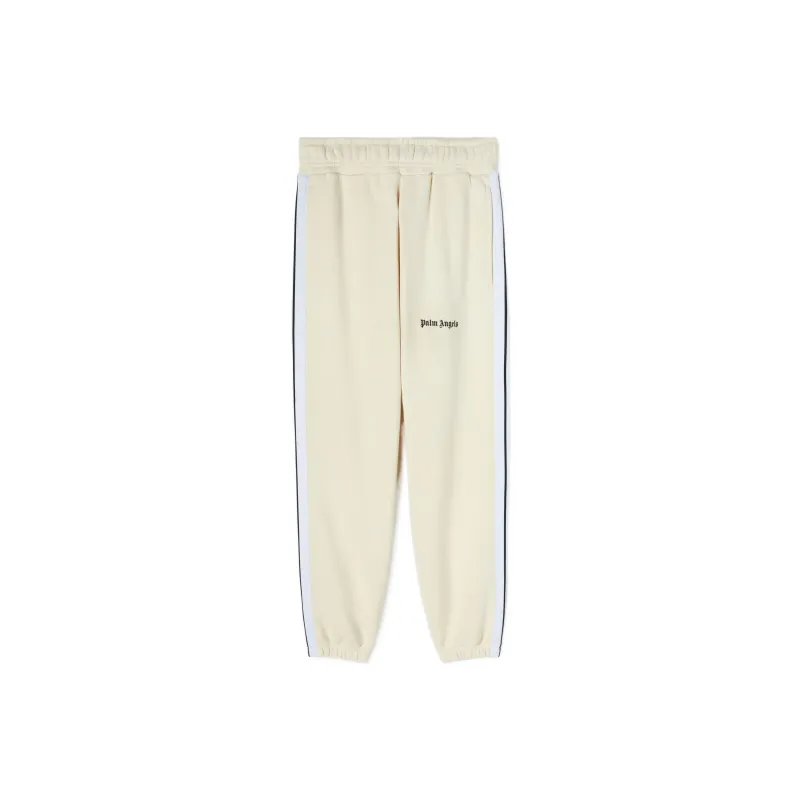 PALM ANGELS Knitted Sweatpants Women's Ecru-0