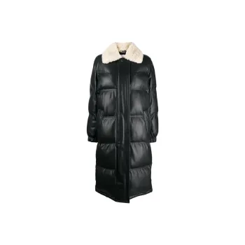STAND STUDIO Fabiola Quilted Faux-leather Coat