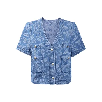 THE SEA LIFE Denim Jacket Women's Denim Blue