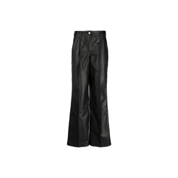 Manokhi High-waisted Leather Pants