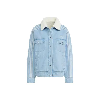 Adidas Originals Spice Girls Series Denim Jackets Women's Light Blue