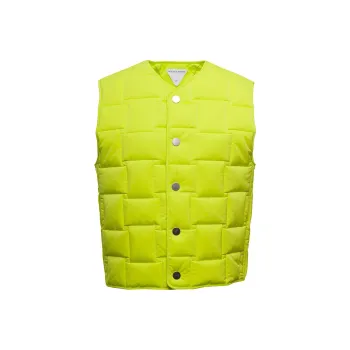 Bottega Veneta Intrecciato Patterned Padded Vest