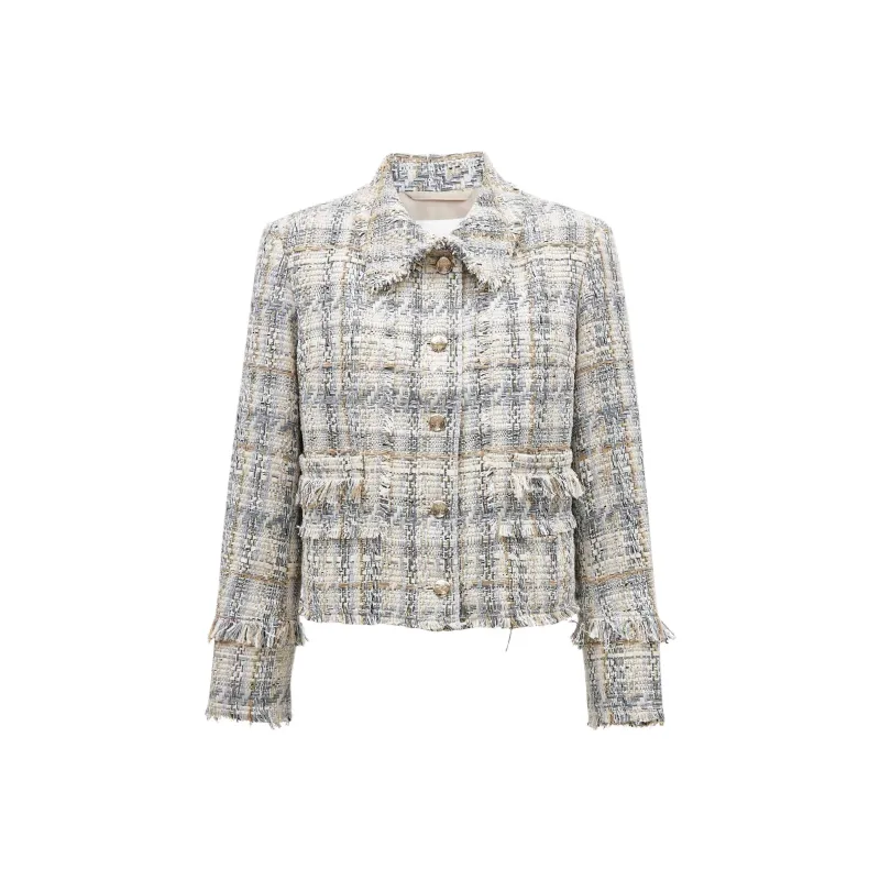 ONLY Cropped Coats Women's H31 Parma Flower Gauze-0