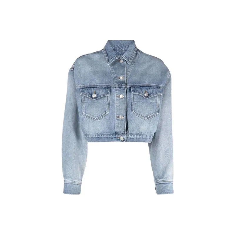 ISABEL MARANT ETOILE Tadia Cropped Denim Jacket-0