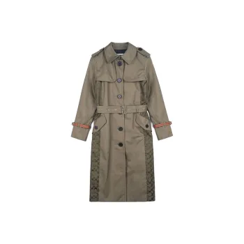 COACH Trench Coats Women's Laurel Green