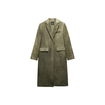 ZARA ZW Series Coat Women's Khaki