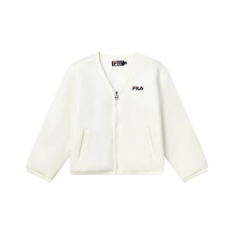 FILA Velvet Jackets Women's Cloud White-0