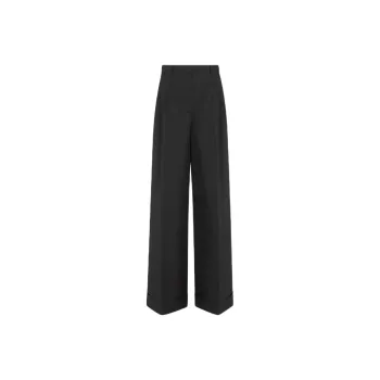 DIOR Wide Leg Pants Casual Pants Women's Black