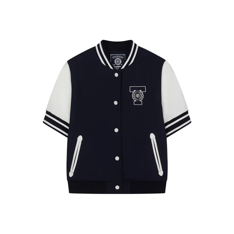 Teenie Weenie Cropped Coat Women's Navy Blue-0