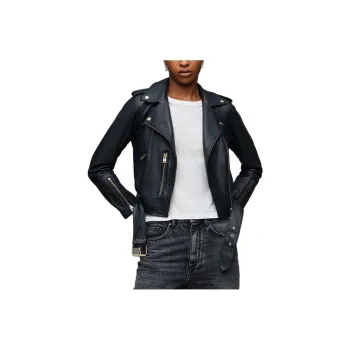 ALLSAINTS Leather Jackets Women's Black