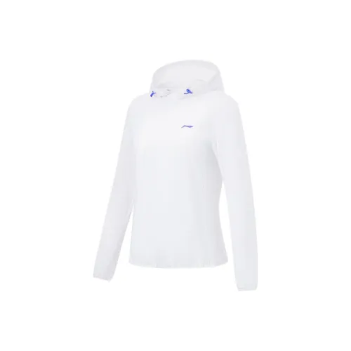 LiNing UV Protection Sun Protection Clothing Women's Standard White