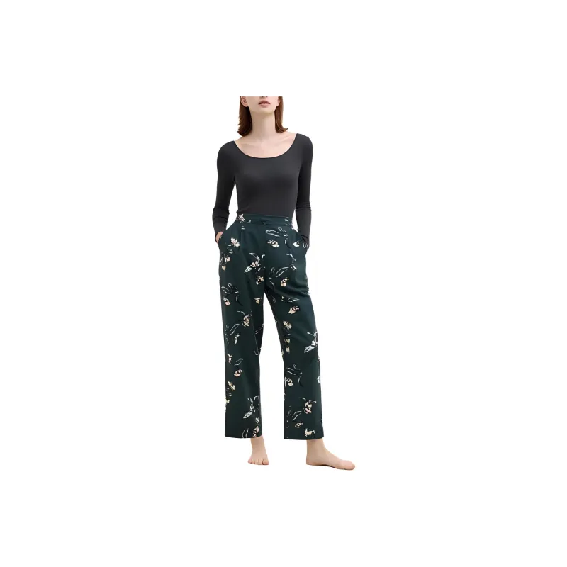 UNIQLO Casual Pants Women's Dark Green-0