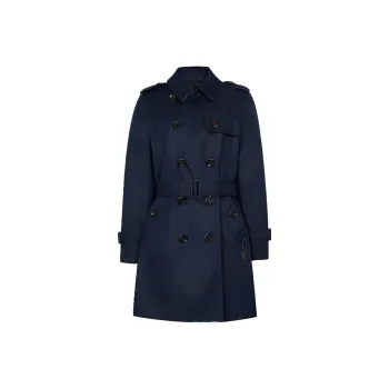 COACH Trench Coat Women's Navy Blue