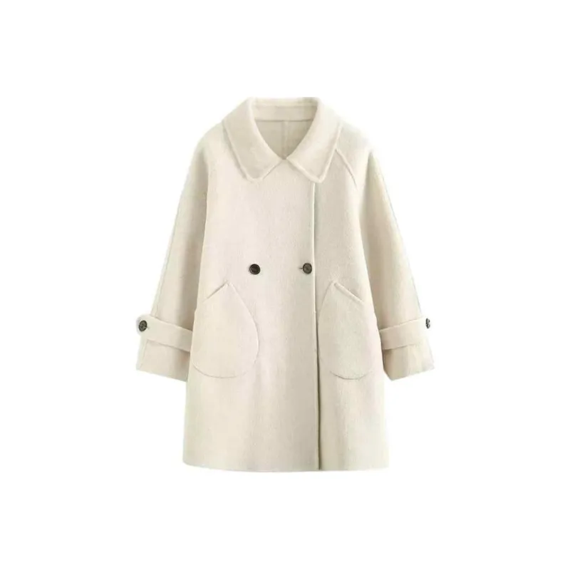 Mlpstudio Coats Women's Beige Apricot-0