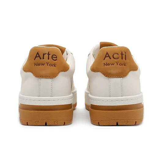 Arte In Acti Cushioning Abrasion Resistant Breathable Low Top Skateboard Shoes Unisex Ecru-3