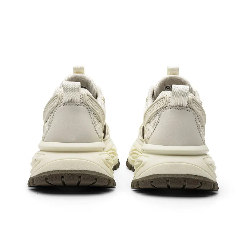 JEEP SPIRIT Chunky Sneakers Men Low Top Shuffleboard White-4