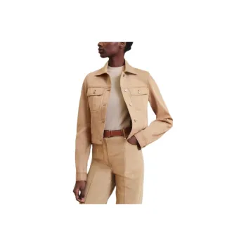 HERMES FW24 Denim Jacket Women's Beige