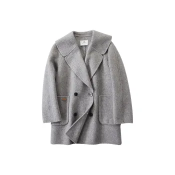 XIANGYING Coats Women's Gray