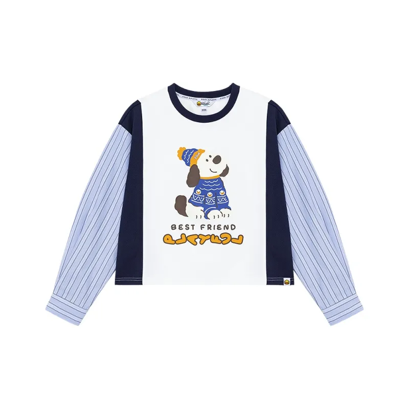 B.Duck Sweatshirt Women's White-0