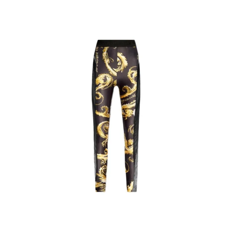 VERSACE JEANS COUTURE Barocco print Panelled Leggings-0