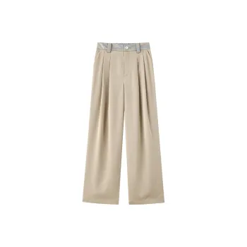 Luqingyi Casual Pants Women's Khaki Gold