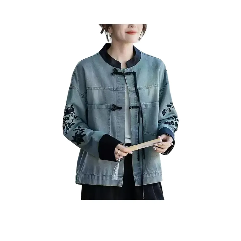 Wbwq Denim Jackets Women's Blue-0
