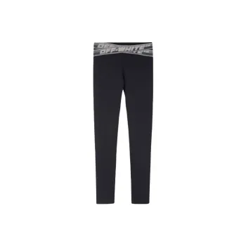 OFF WHITE Logo Waistband Leggings Black/Grey/White