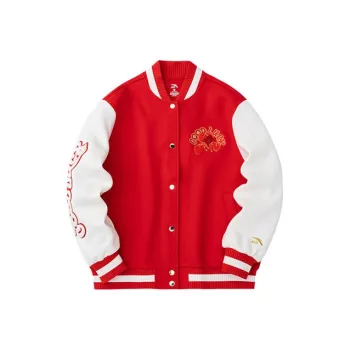 Anta Sports Life Collection Baseball Jacket Women's Rich Red