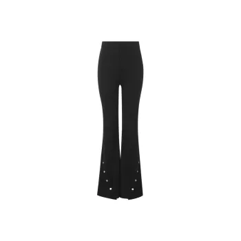 Three Quarters Casual Pants Women's Black