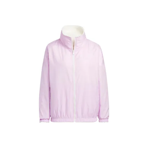 Adidas Velvet Jackets Women's Pink White