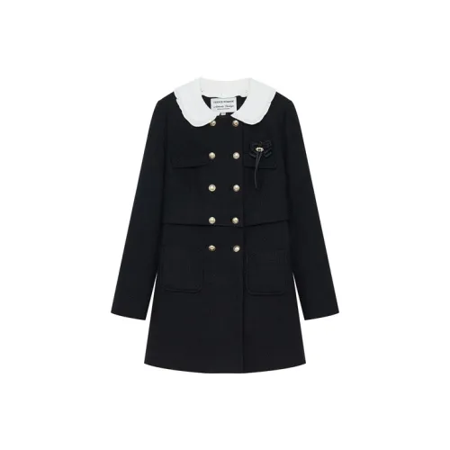 Teenie Weenie Cropped Coats Women's Black
