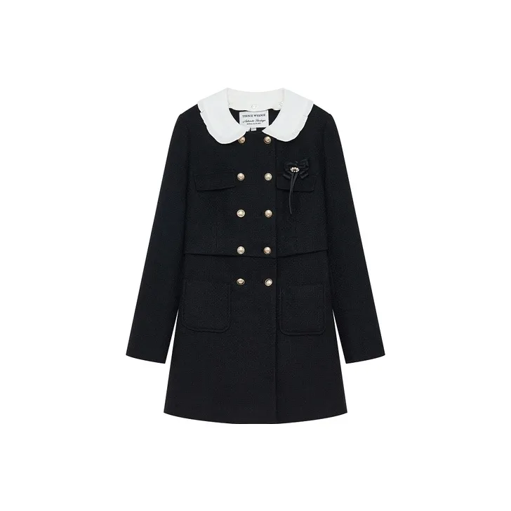 Teenie Weenie Cropped Coats Women's Black-0