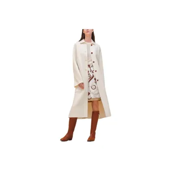 HERMES SS24 Coats Women's White