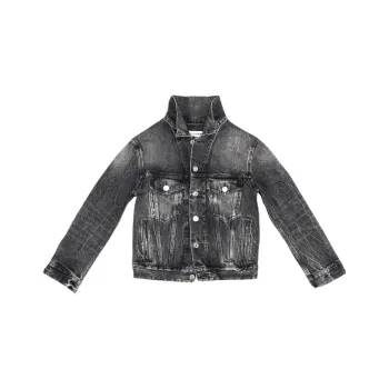 Balenciaga Distressed Effect Denim Jacket