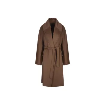 MaxMara Attuale Belted Long Sleeved Coat