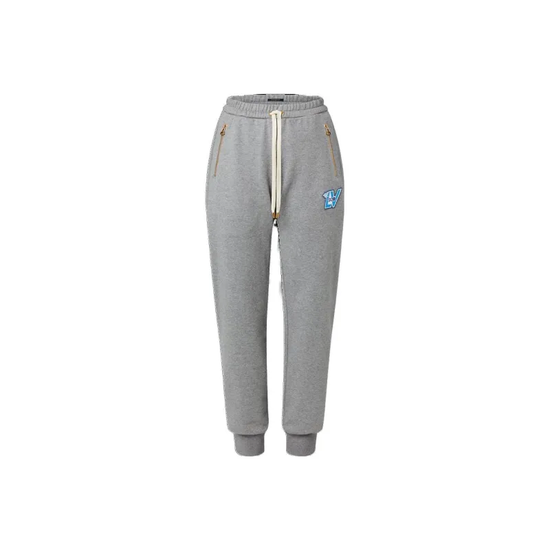 LOUIS VUITTON New Quarterly Products Of LV Knitted Sports Pants Women's Gray-0