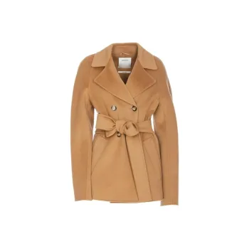SportMax Double-Breasted Belted Coat