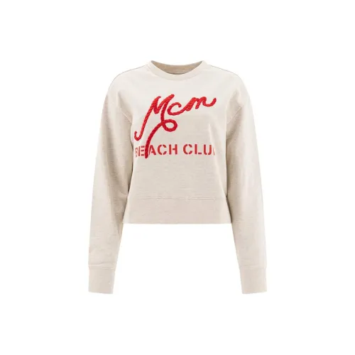 MCM Logo Embroidered Crewneck Sweatshirt