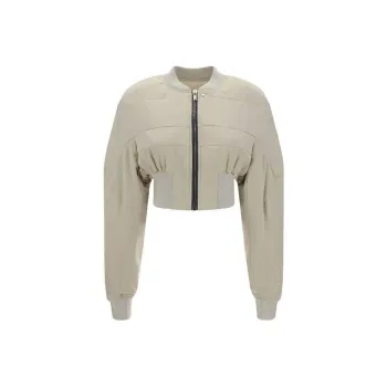 RICK OWENS Girdered Flight Bomber Jacket 'Pearl'