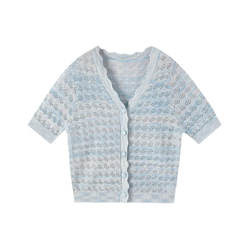 XIANGYING Knitwear Women's Blue-0