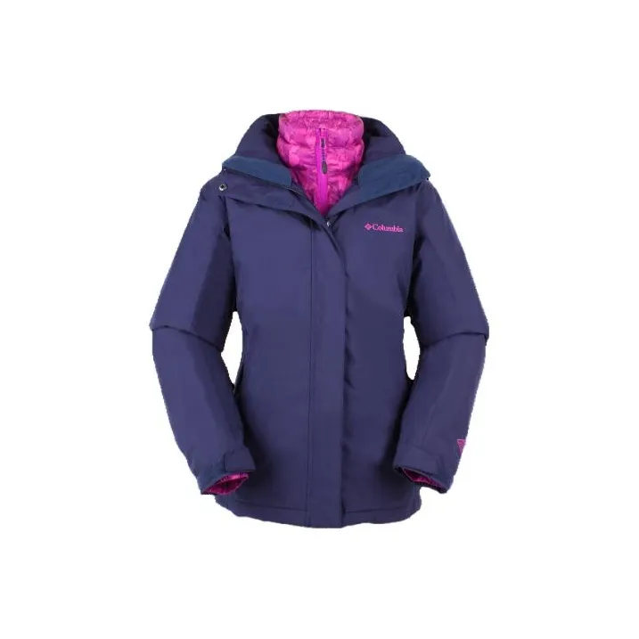 Columbia Windbreaker Jackets Women's Purple-0