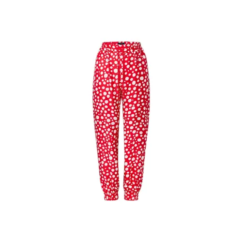 Yayoi Kusama X LOUIS VUITTON LOUIS VUITTON X Yayoi Kusama Knitted Sweatpants Women's Red