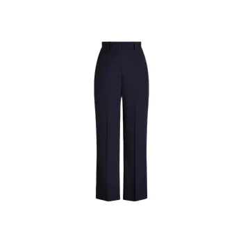 SCANLAN THEODORE Tailored Crop Trouser Casual Pants Women's Navy/Marine Blue